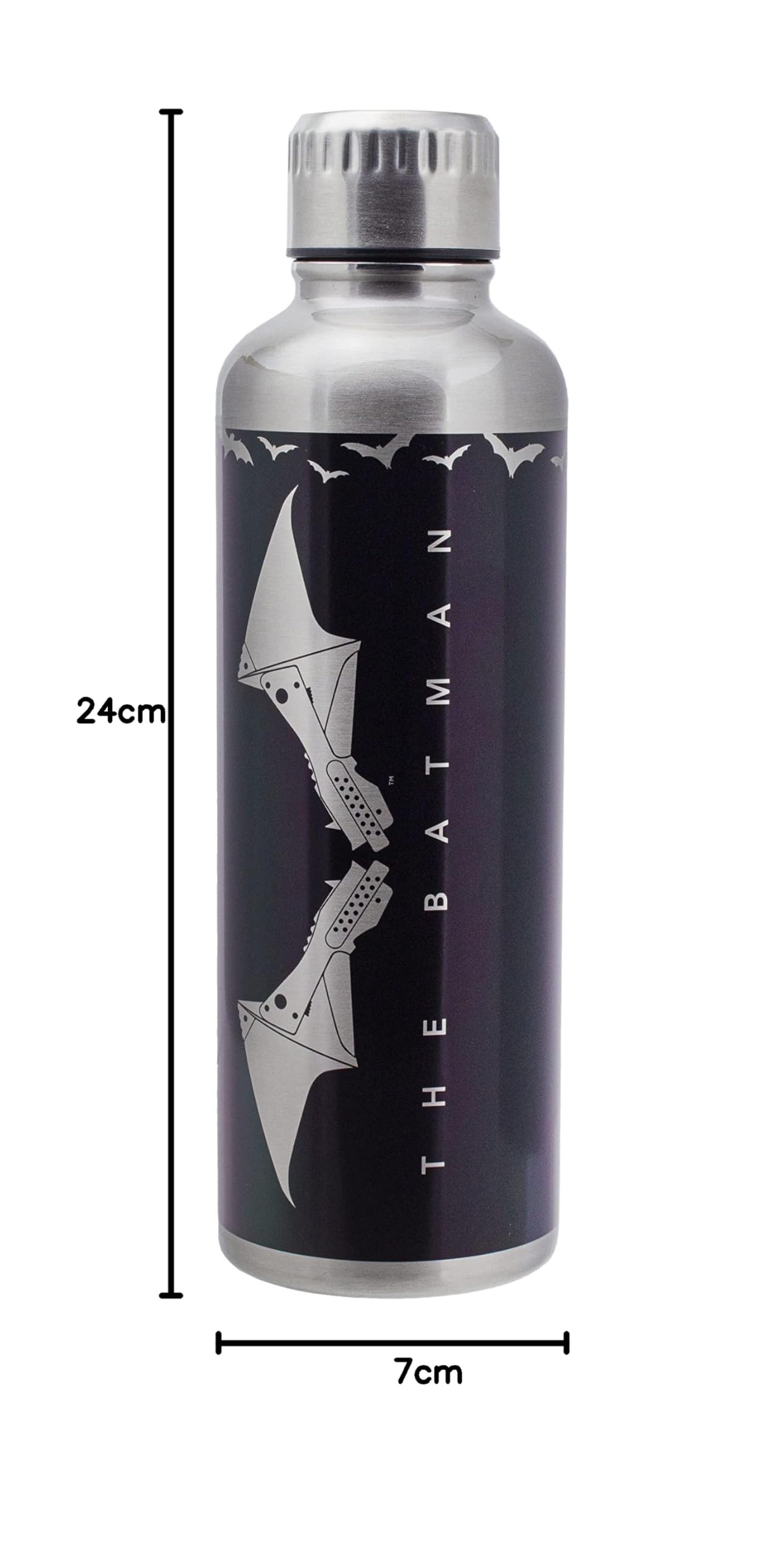 Paladone Drinkware Batman Metall Wasserflasche 500 ml Edelstahl