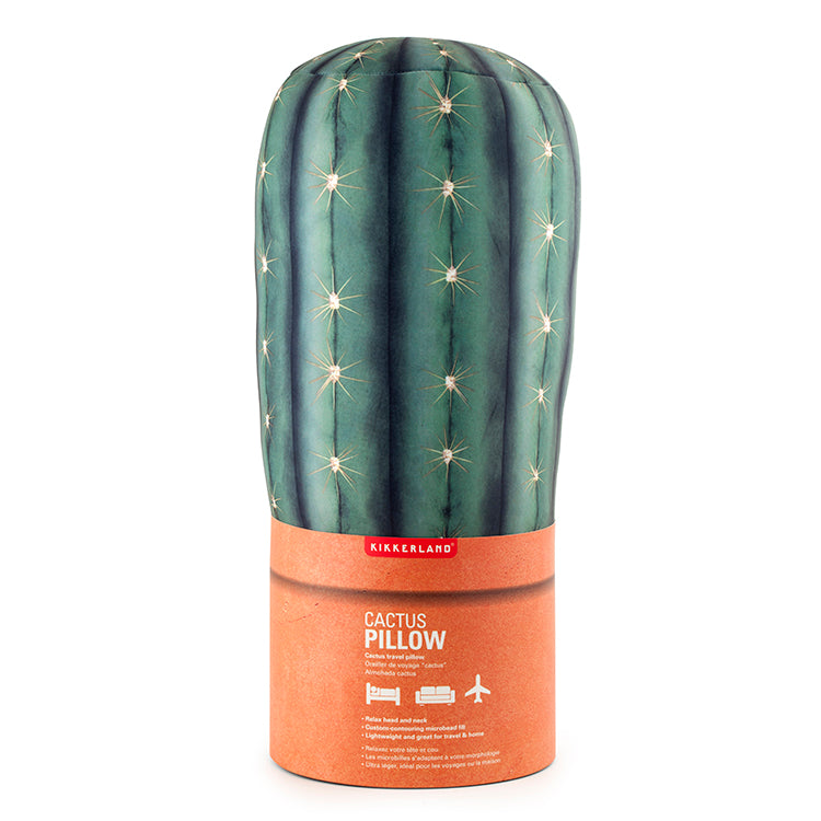 Kikkerland Home Cactus Kissen Nackenkissen Mikroperlen Grün