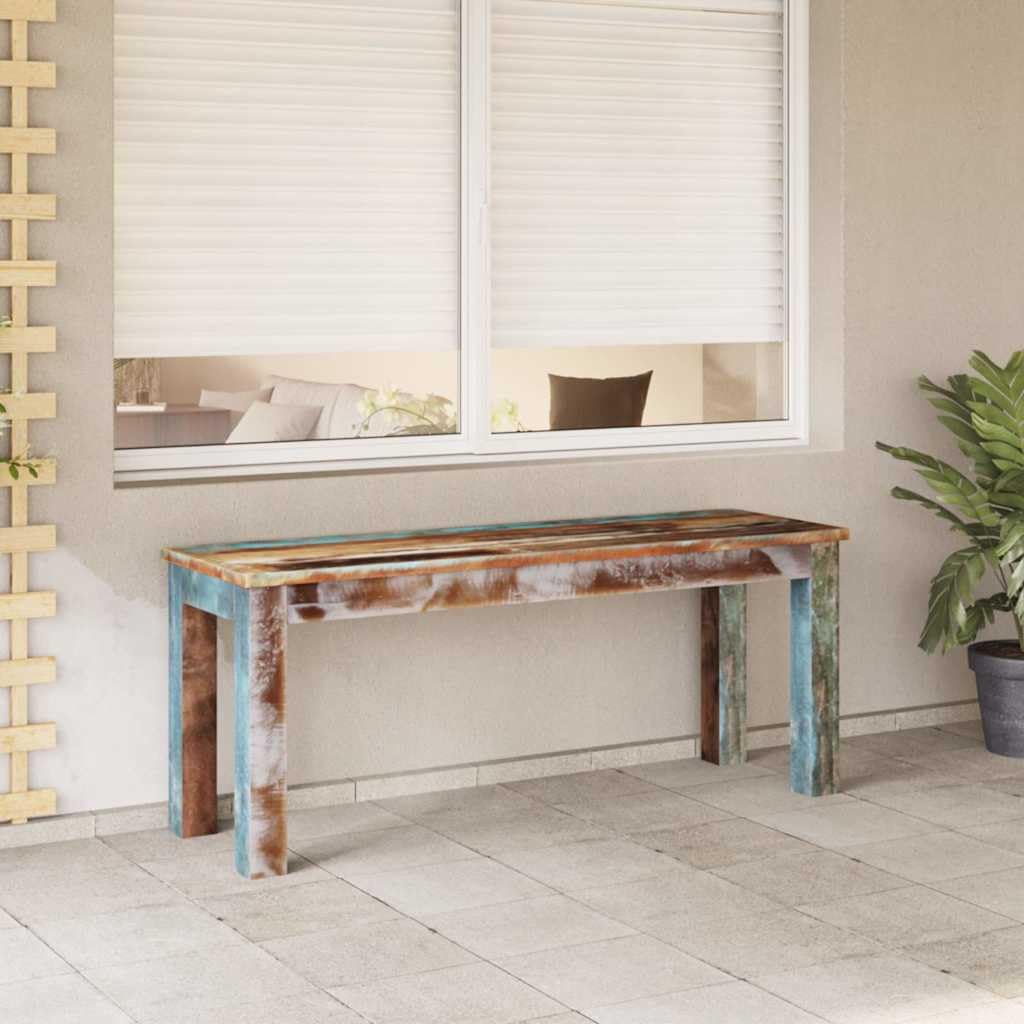 vidaXL Heim & Garten Bank Altholz 110x35x45 cm Massivholz