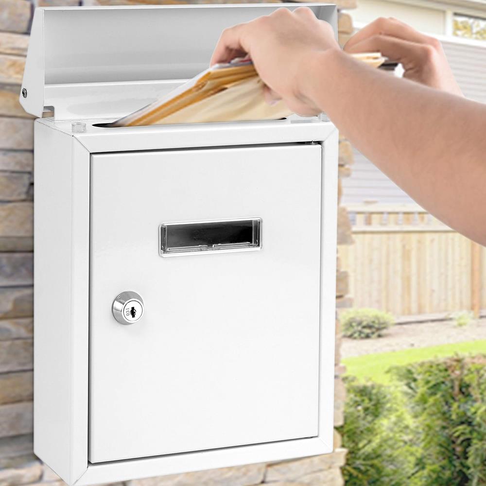 Serenelife Storage Wandbriefkasten Stahl abschließbar