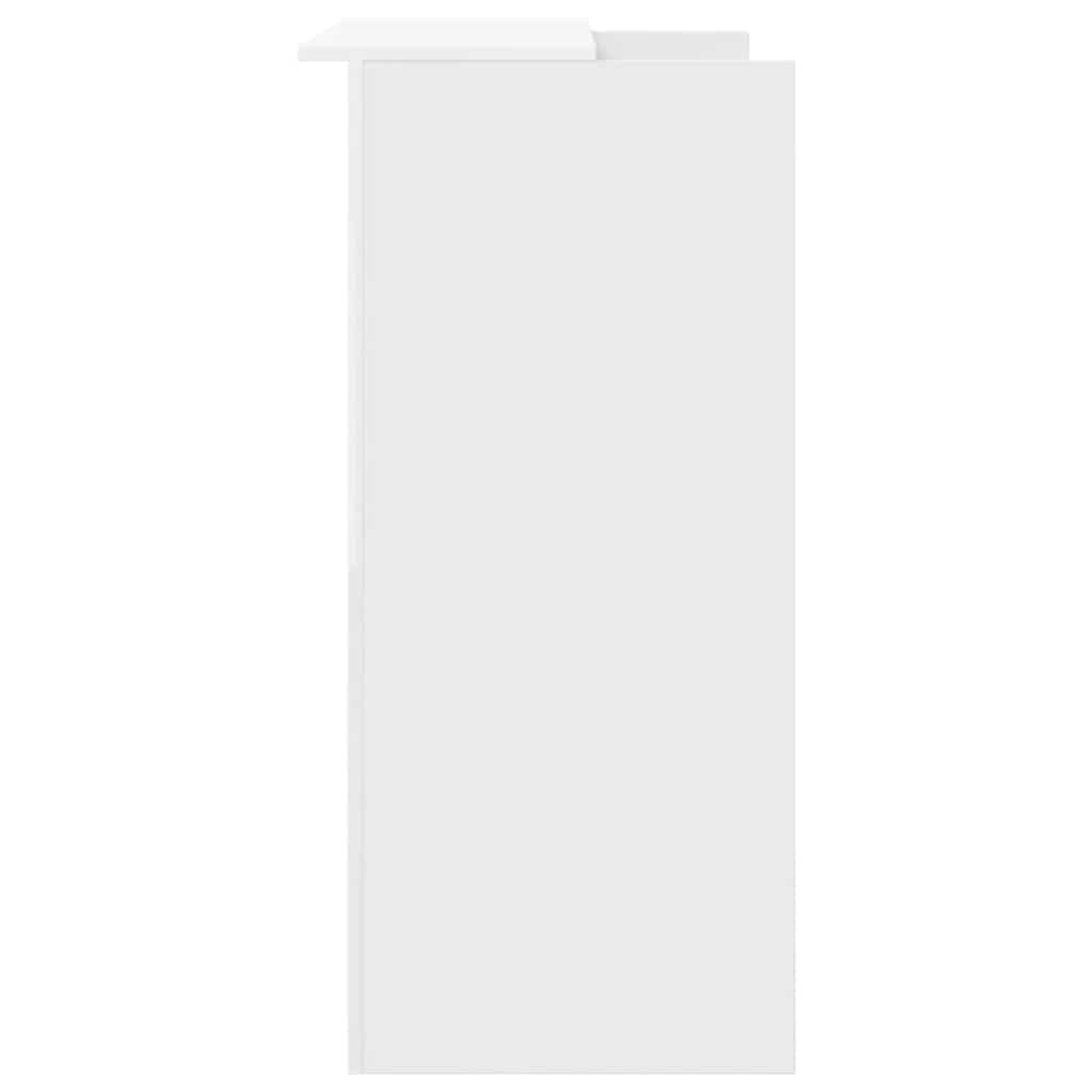 vidaXL Empfangstresen Weiß 100x50x103,5 cm Holzwerkstoff