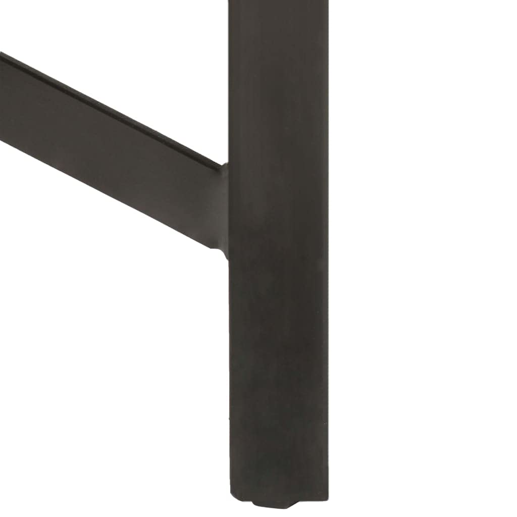 vidaXL Bartisch Mangoholz 60x60x107 cm Industrial Braun