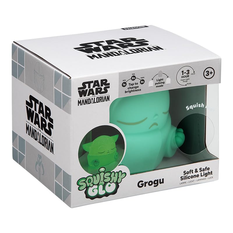 Paladone Grogu SquishyGlo Nachtlicht 12,5 cm Akku