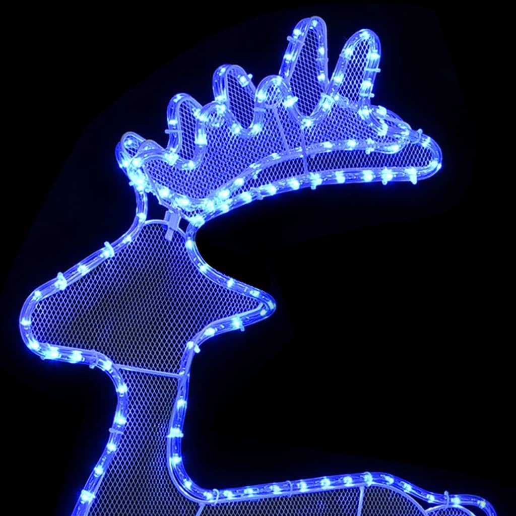 vidaXL Rentier Weihnachtsdeko Beleuchtet 306 LEDs 89cm