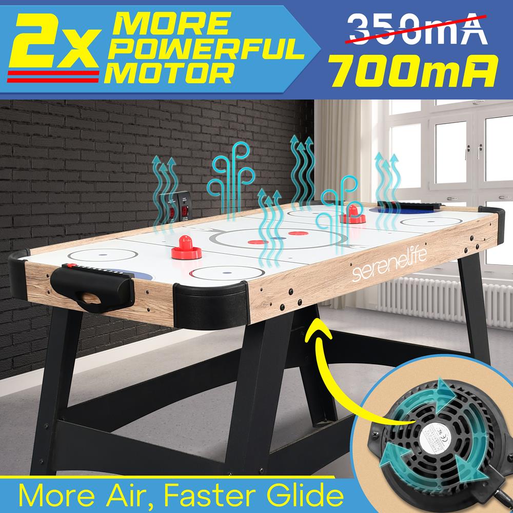 Serenelife Game Tables Airhockey Tisch 54 Zoll mit Zubehör