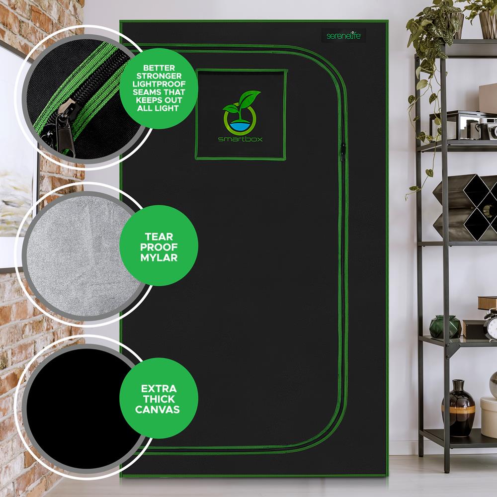 Serenelife Indoor Garden Growzelt 152x152x203 Mylar