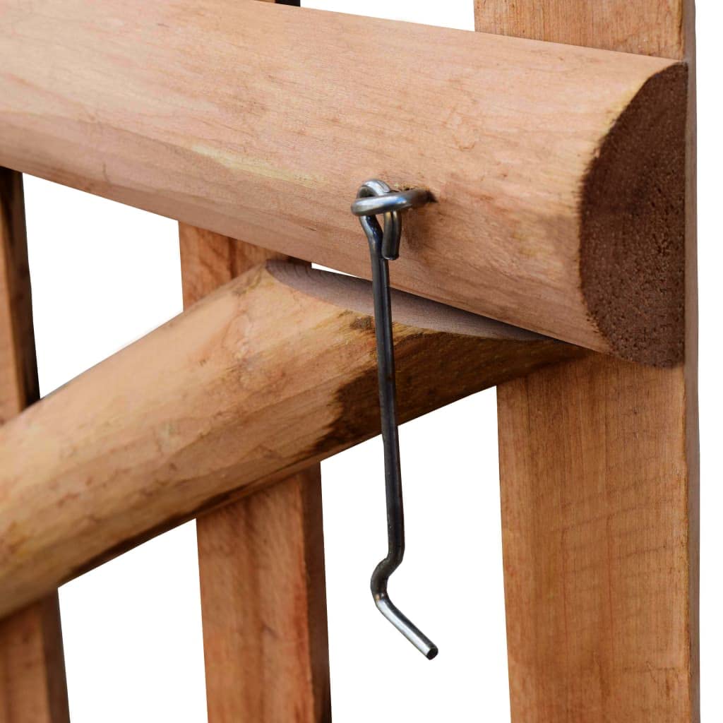 vidaXL Heim & Garten Zauntor Haselnuss 100x90 cm Holz