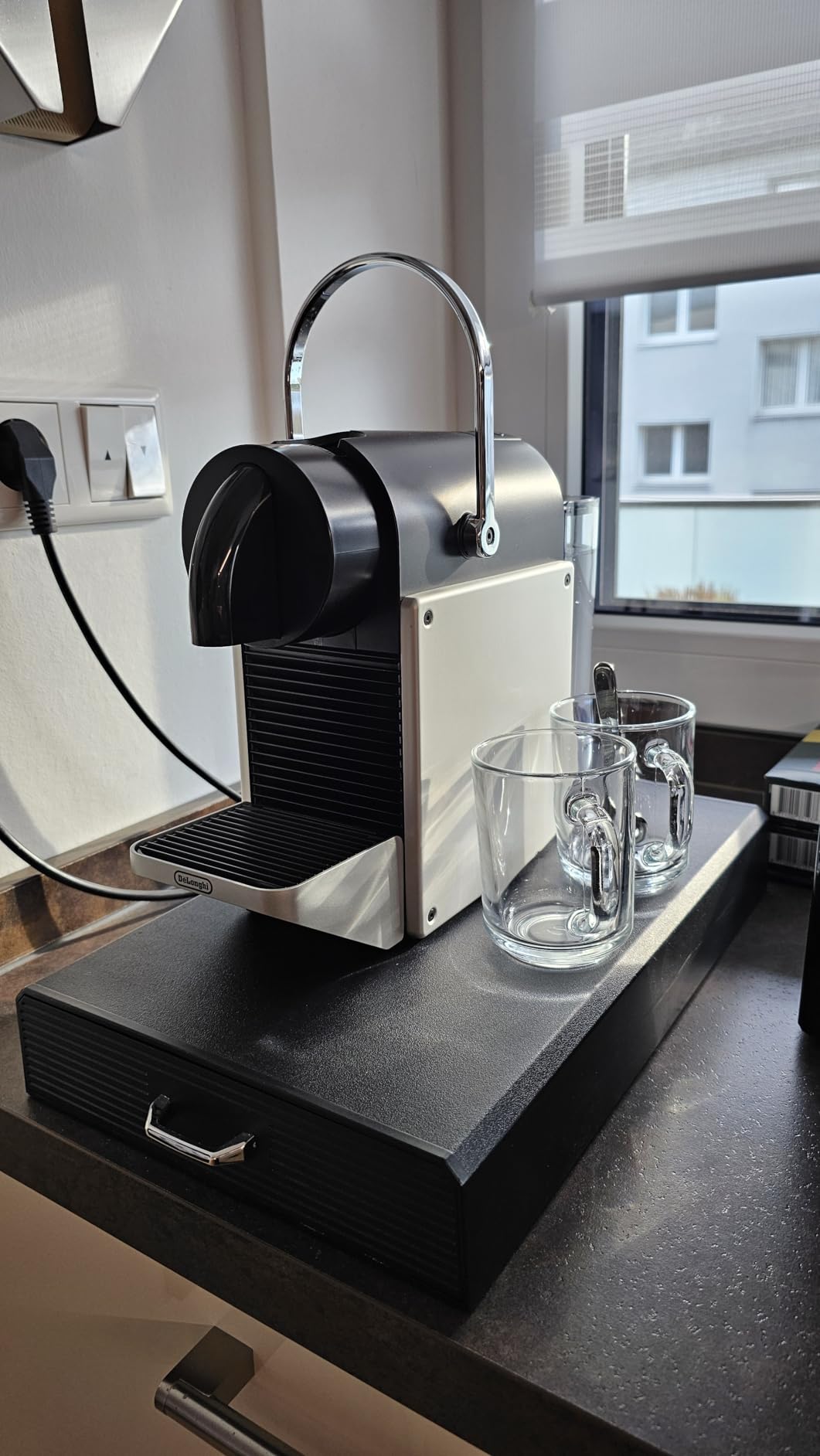 Intirilife Küche Kapselhalter Weiß 50 Nespresso 38 cm
