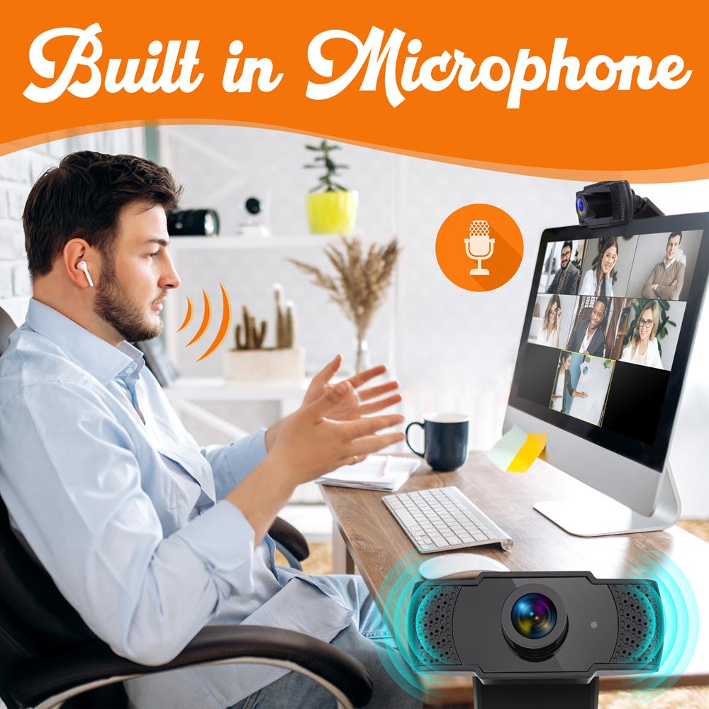 Serenelife Cameras Webcam 1080P mit Mikro USB 90°