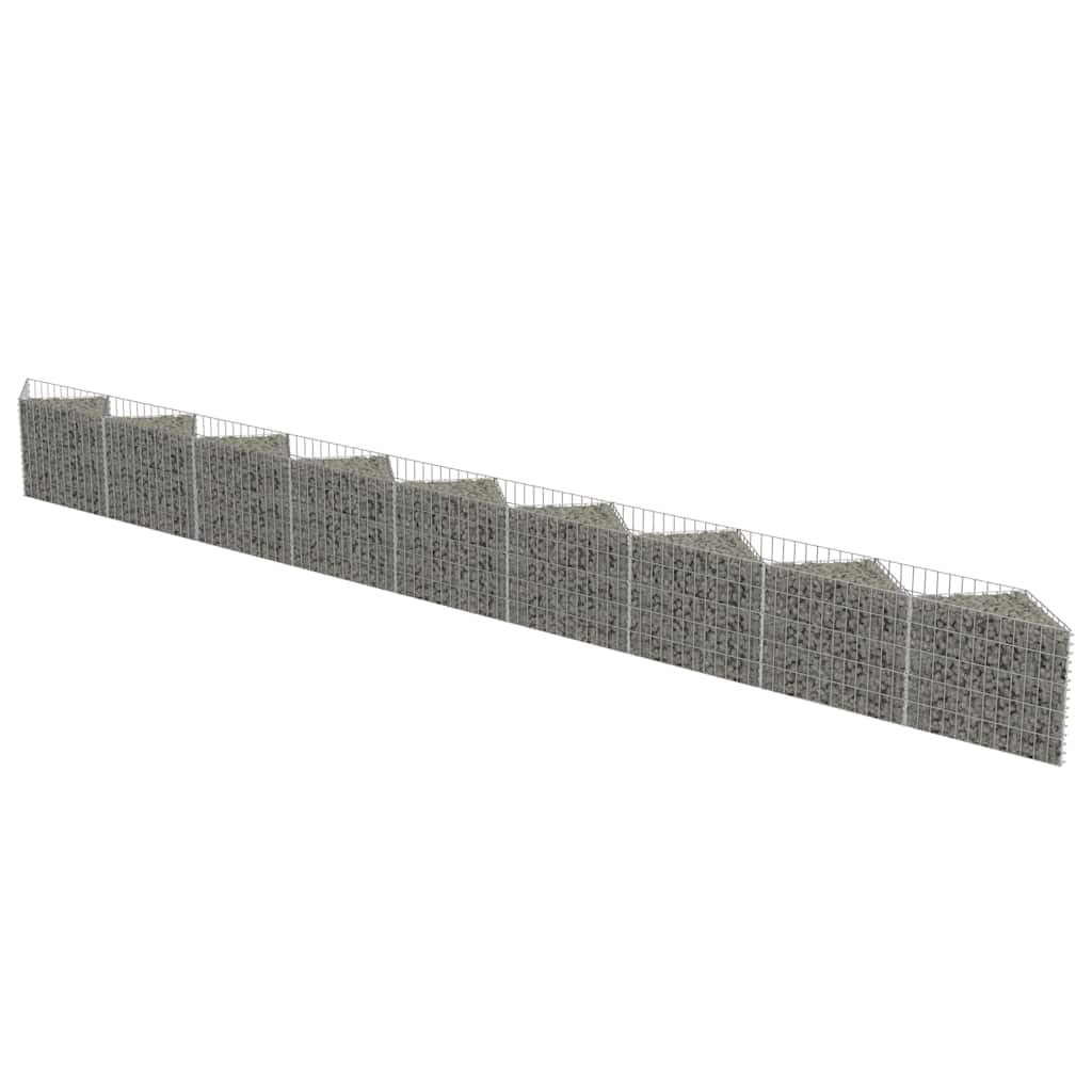 vidaXL Heim & Garten Gabione Pflanzkasten 630x30x50 cm verzinkt