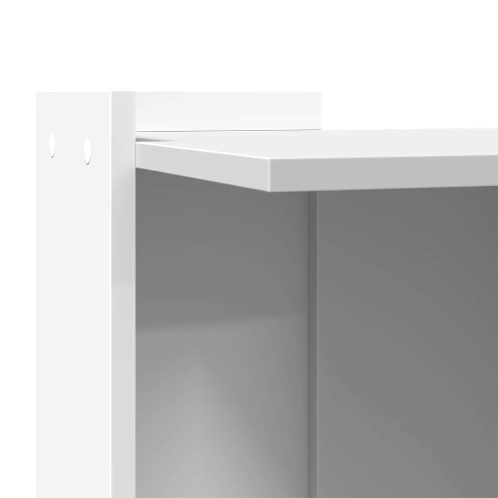 vidaXL Tierbedarf Katzenklo-Schrank Weiß 42x42x51 Holz