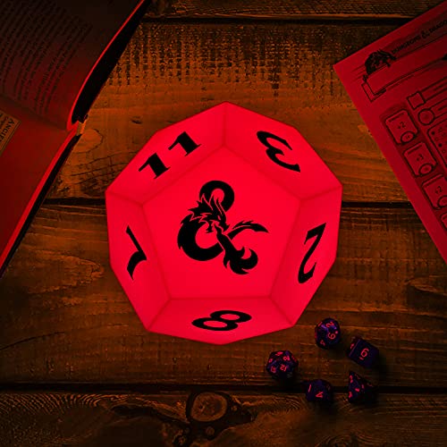 Paladone D&D D12 Würfel Licht lila 12cm Farbwechsel