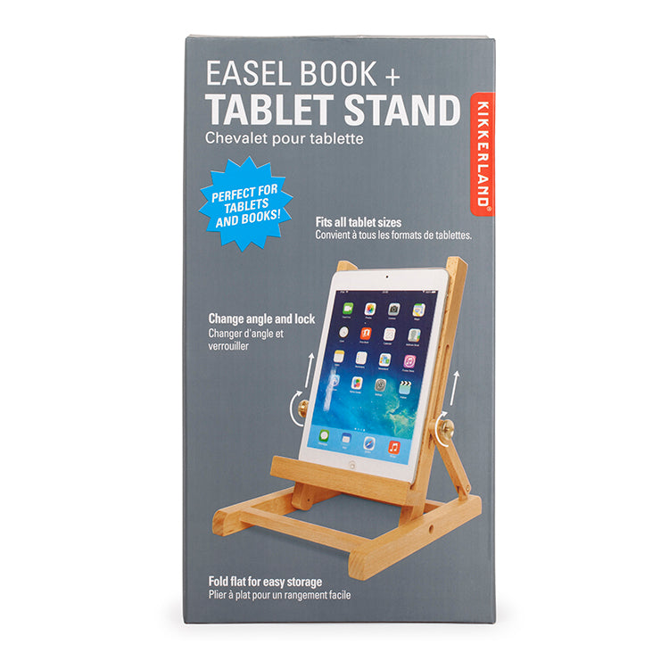 Kikkerland Home Easel Tablet Stand Tabletständer Holz verstellbar