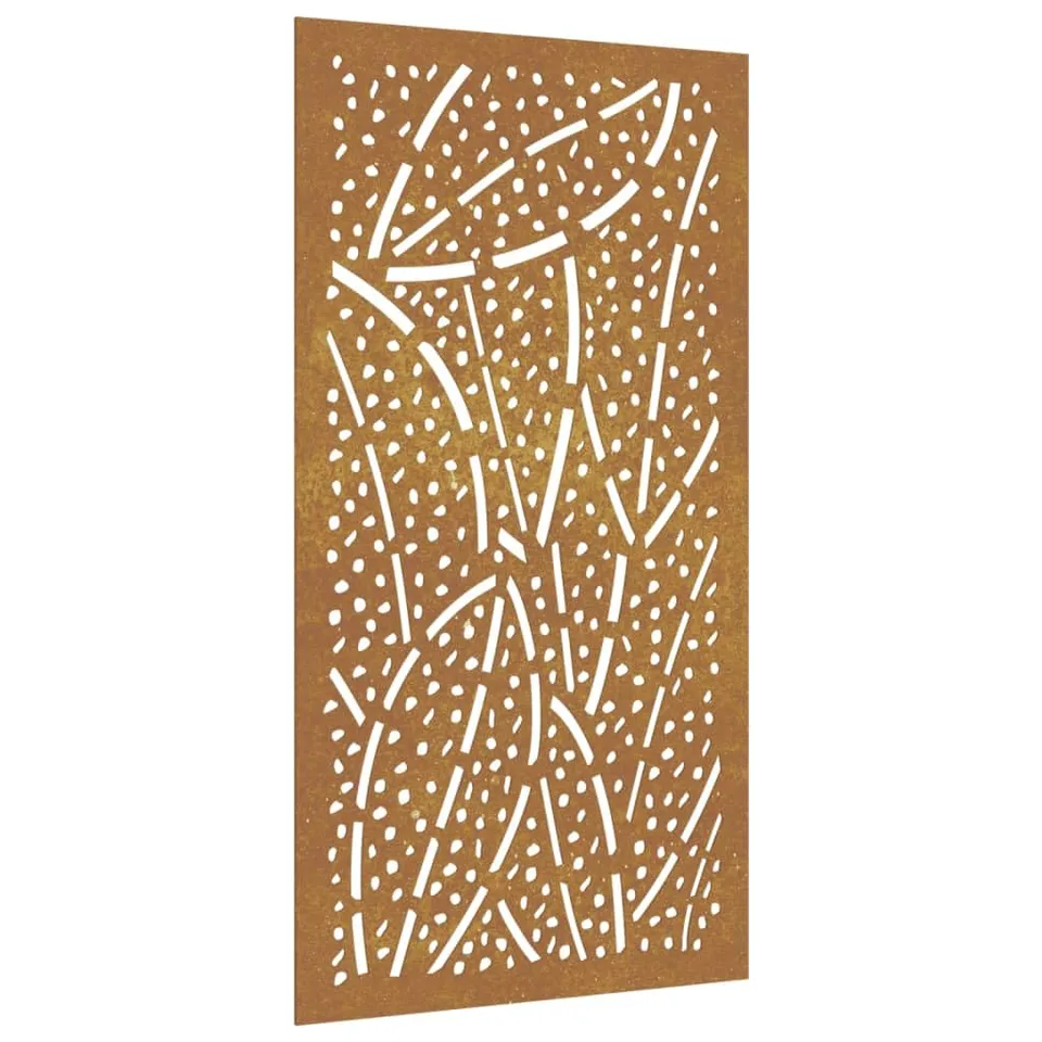 vidaXL Garten Wanddeko Blatt-Design Cortenstahl Rostdeko