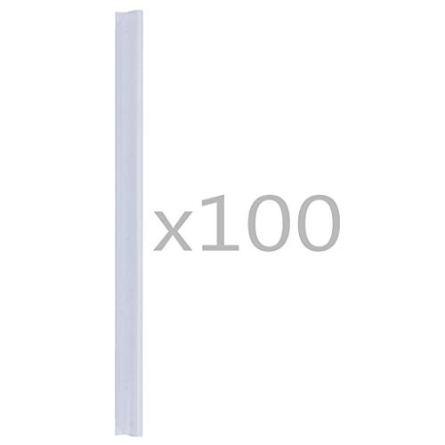 vidaXL Clips für Sichtschutzstreifen PVC Transparent 100Stk