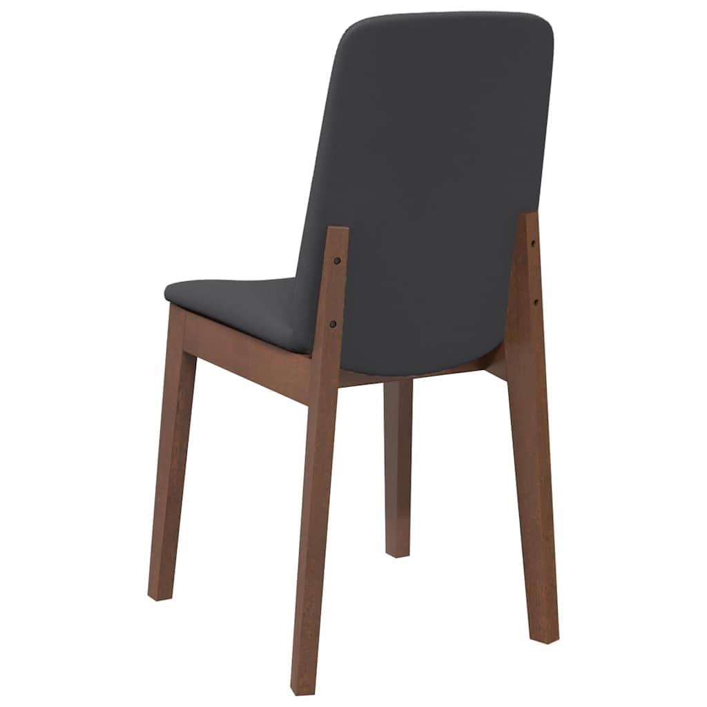 vidaXL Esszimmerstühle Braun 2er Set Holz 45x54x83 mit Kissen