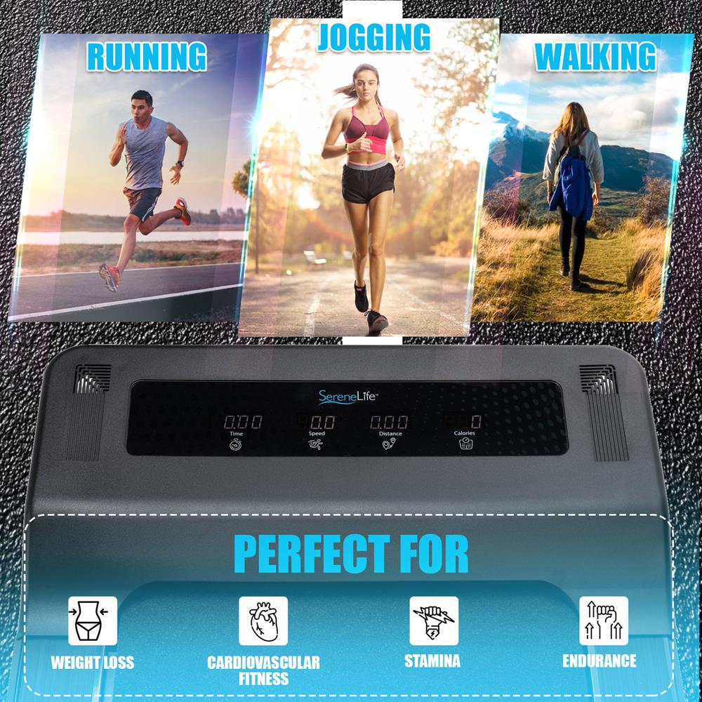 Serenelife Fitness Equipment Laufband klappbar 1,5PS 12km/h