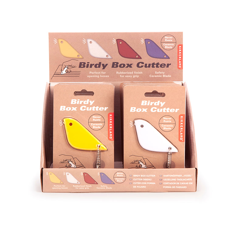 Kikkerland Birdy Box Cutter Paketmesser Keramikklinge