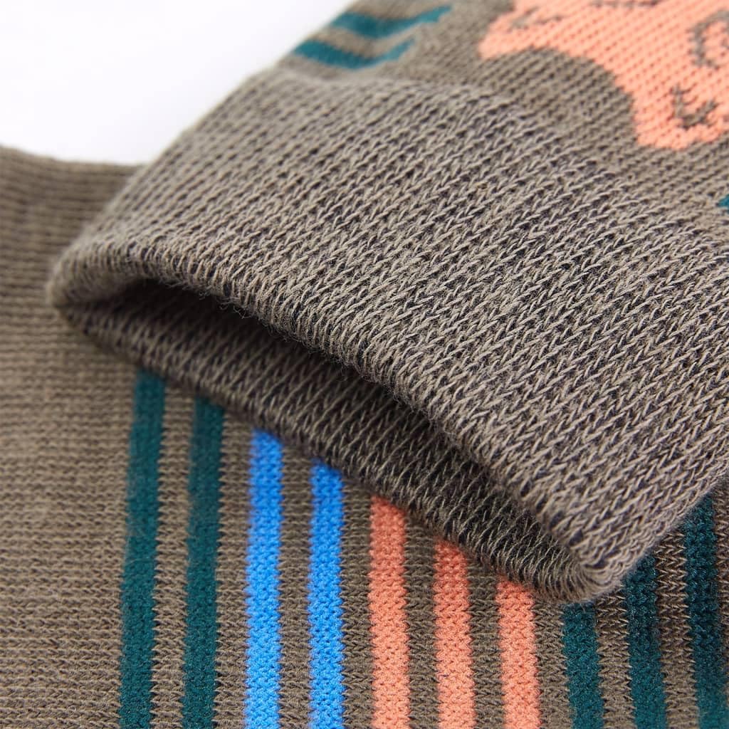vidaXL Baby & Kleinkind Kindersocken 5 Paar 23-26 Löwe Baumwolle
