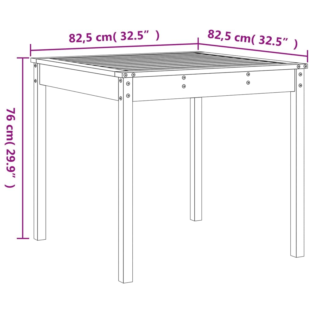 vidaXL 3-TLG. Bistro-Set Weiß Bistrotisch Weiße Kiefer Massivholz