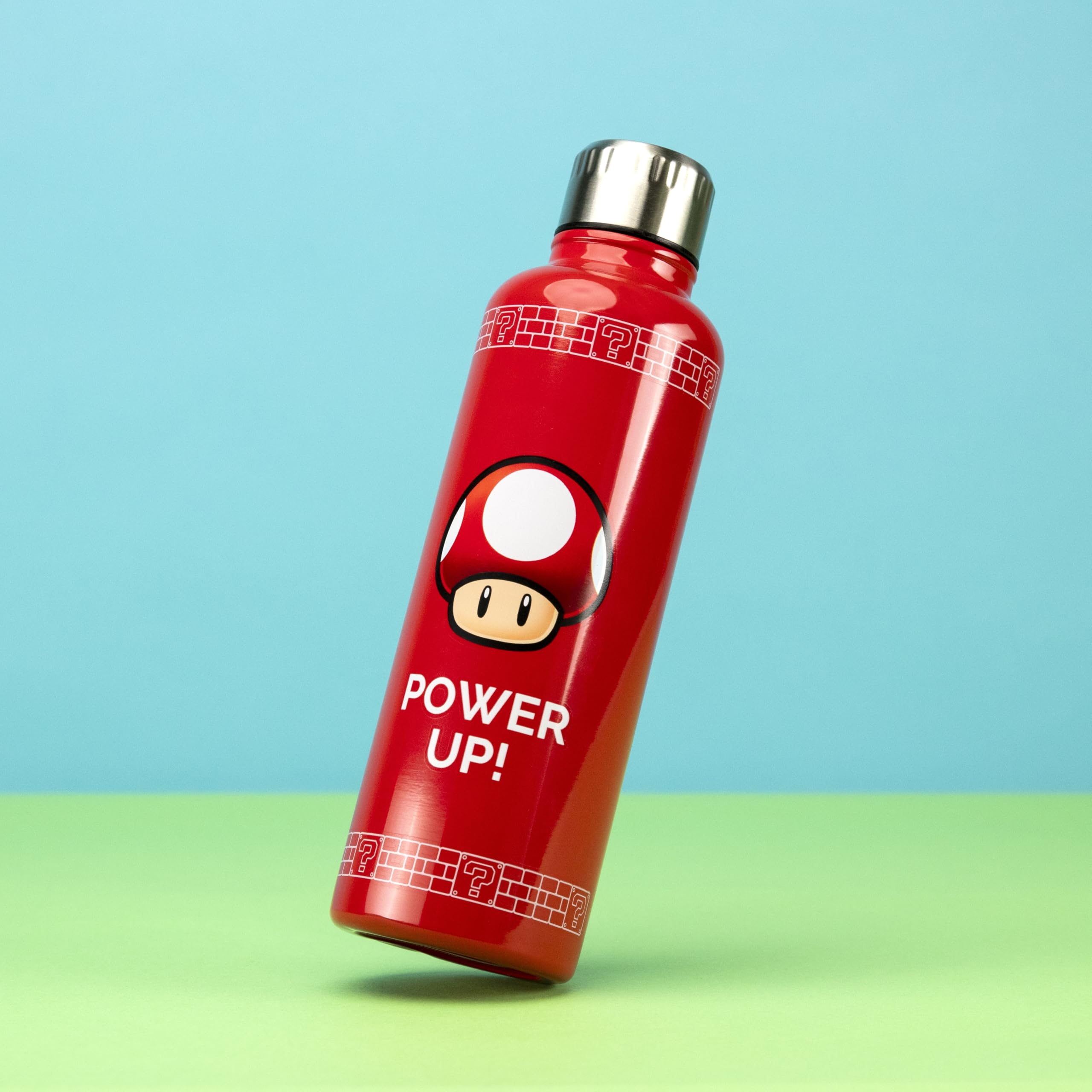 Paladone Super Mario Power-Up Trinkflasche 500 ml Edelstahl
