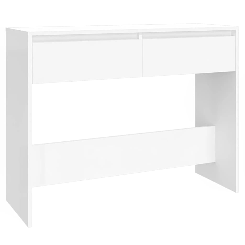 vidaXL Konsolentisch Weiß 100x35x76,5 cm mit Schubladen
