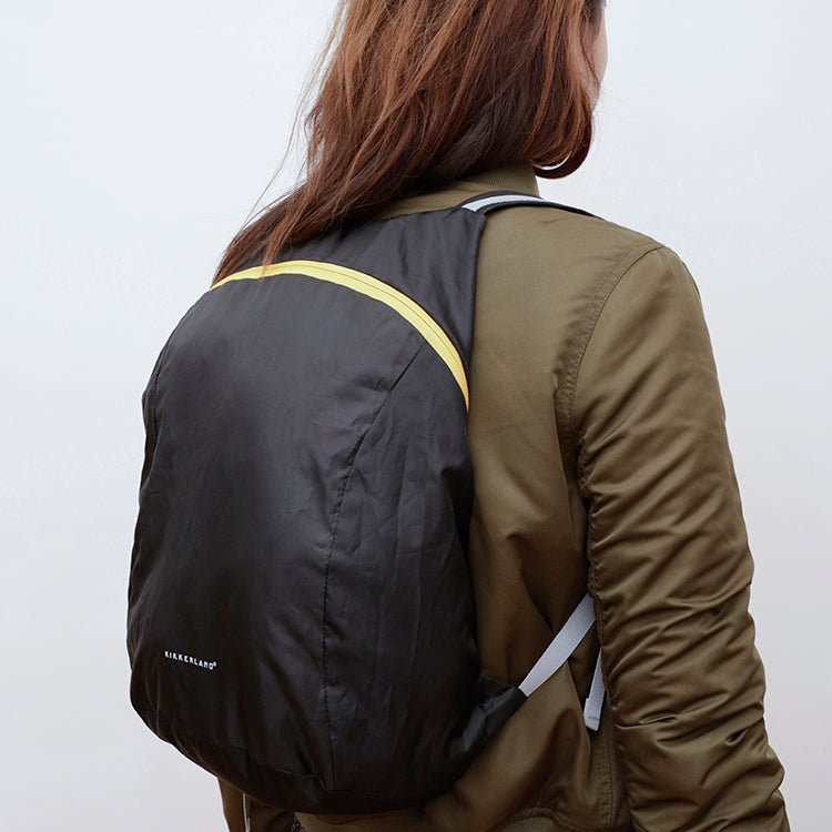 Kikkerland On-The-Go Compact Rucksack schwarz faltbar Ripstop