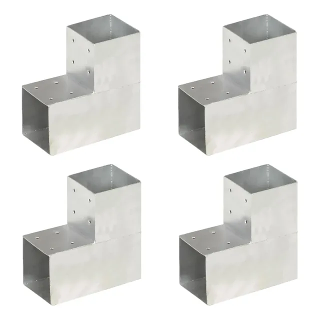 vidaXL Heim & Garten Pfostenverbinder 101x101 mm verzinkt 4 Stk.