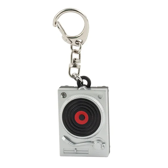 Kikkerland Home Turntable Schlüsselanhänger LED Sound