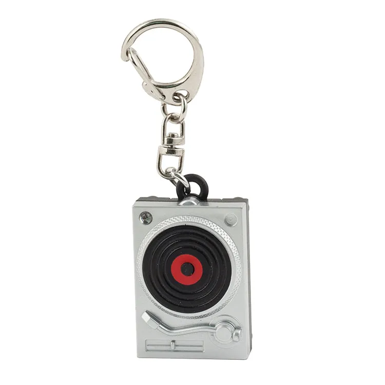 Kikkerland Home Turntable Schlüsselanhänger LED Sound