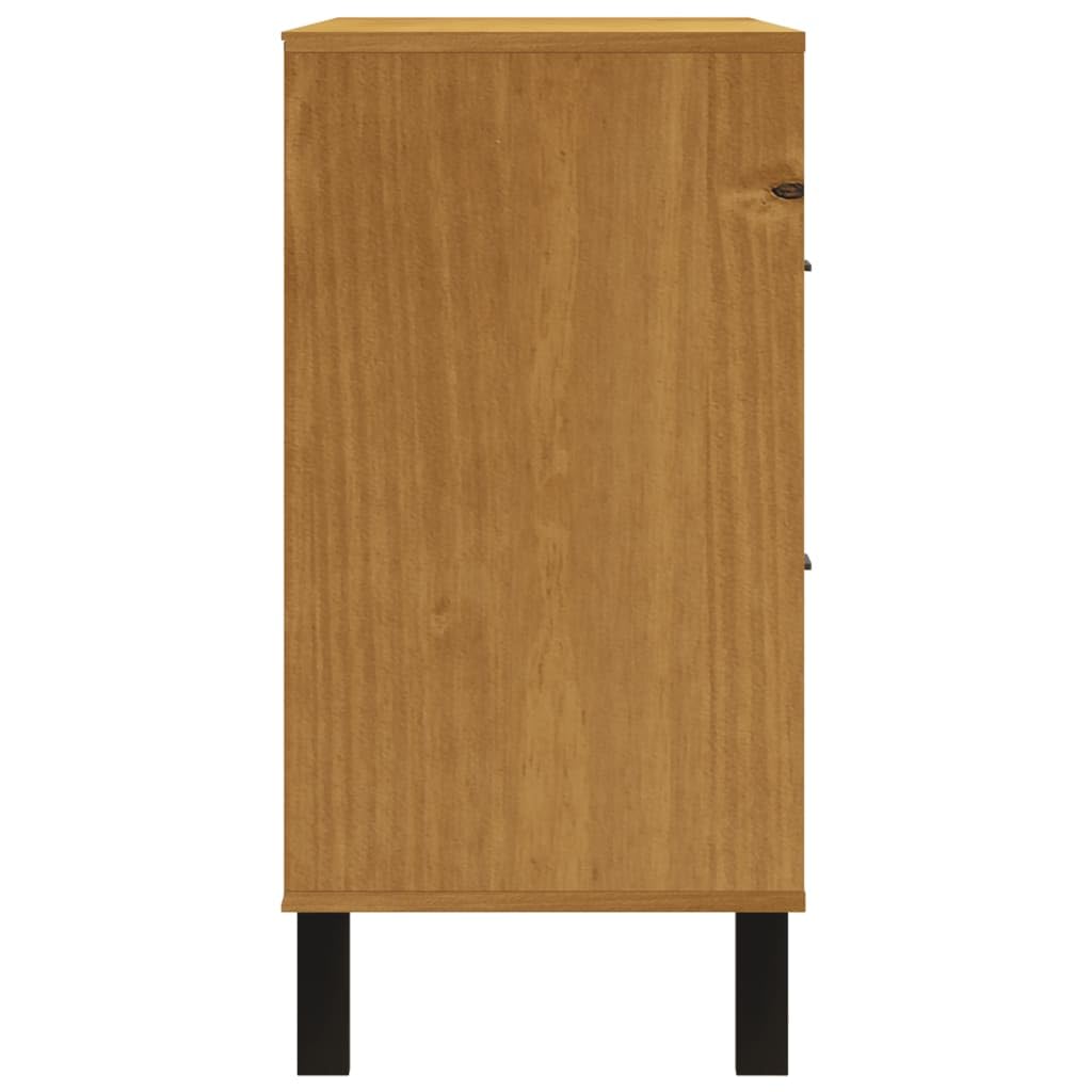 vidaXL FLAM Schubladenschrank Kiefer 110x40x80 4 Schubladen