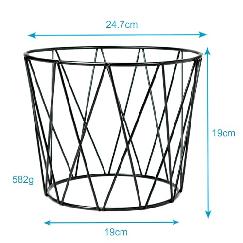 Intirilife Pizza Servierständer Eisen Schwarz 24,7 cm