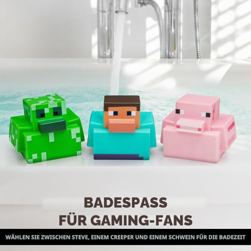 Paladone Homeware Minecraft Badeenten 3er-Set Creeper lizenziert