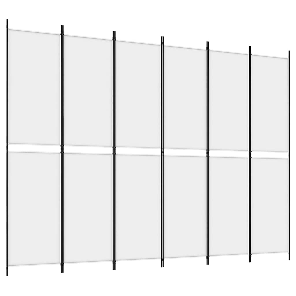 vidaXL Paravent 3-tlg. 150x180 cm Stoff weiß
