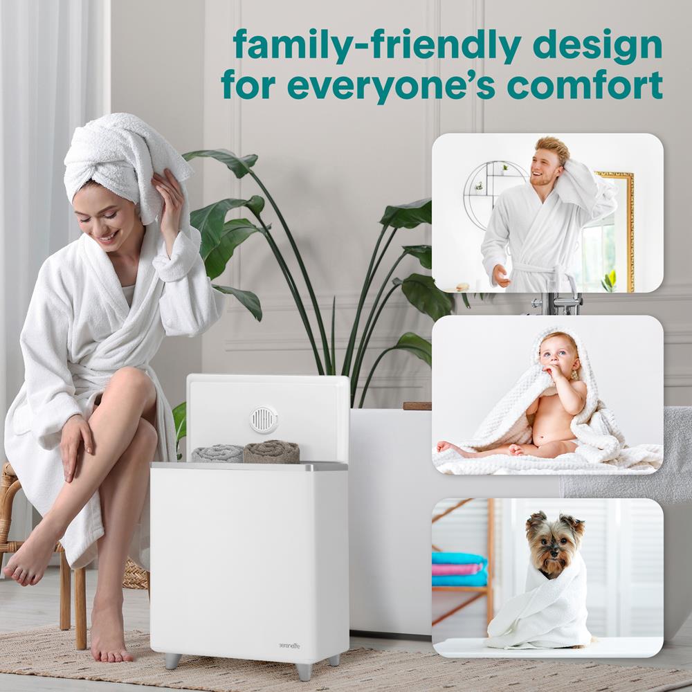 Serenelife Towel Warmers Handtuchwärmer 20L WiFi Silber