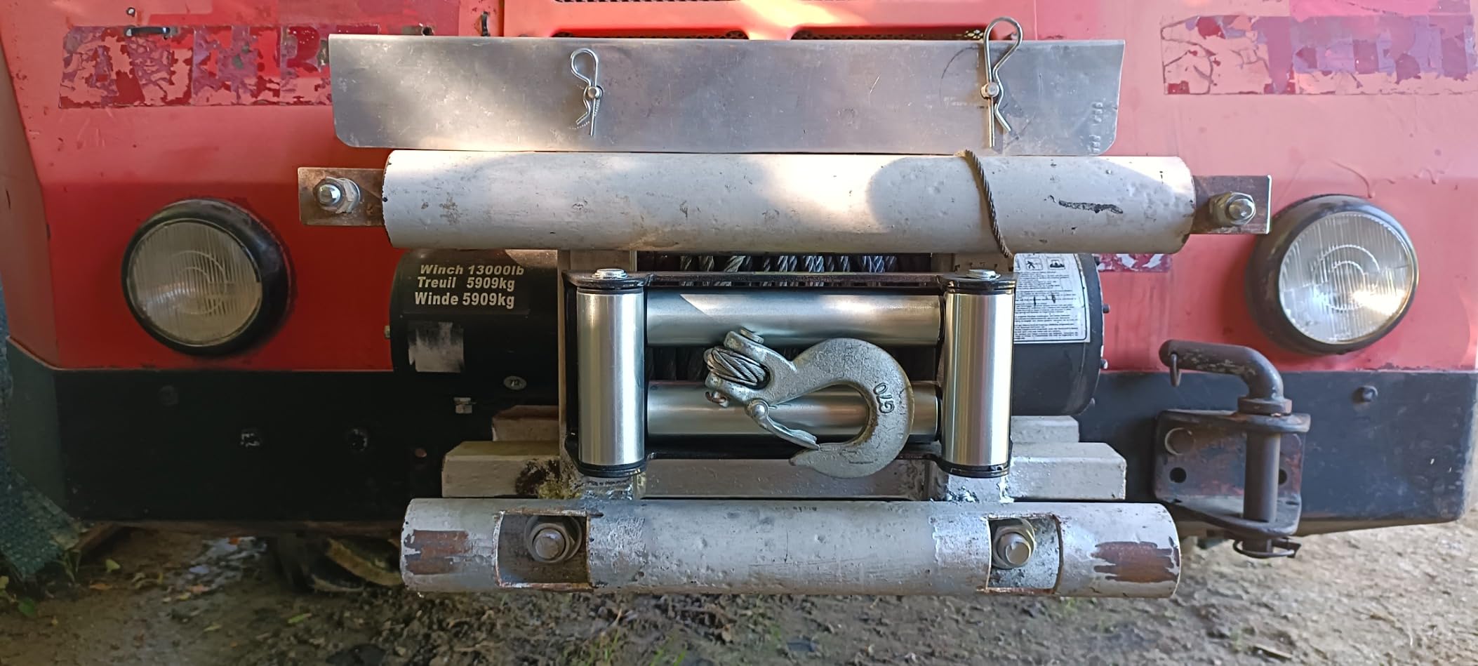 vidaXL 4-Wege-Rollenseilfenster 8000-13000 lbs Stahl Seilfenster