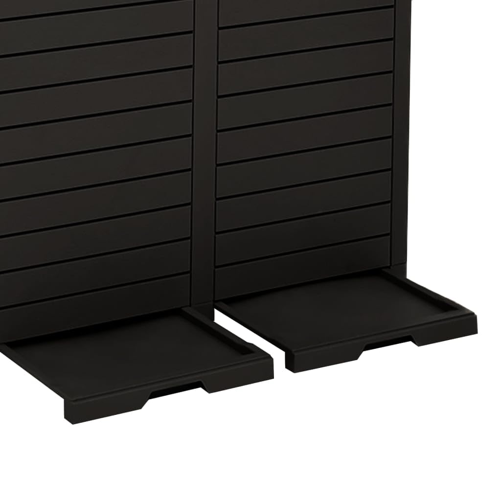 vidaXL Mülltonne Outdoor 230 L Polypropylen schwarz
