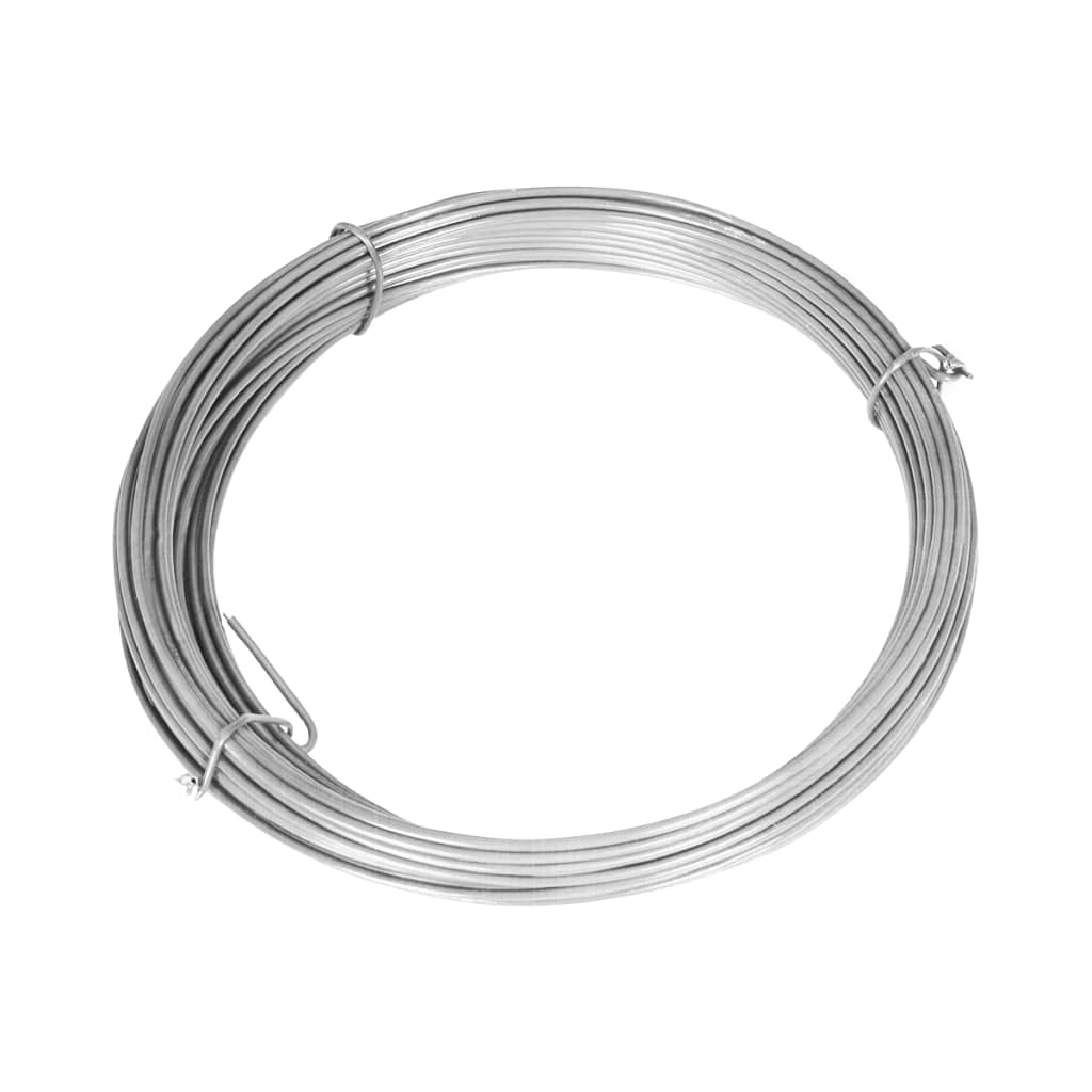 vidaXL Heim & Garten Maschendrahtzaun 15x0,8 m Silber verzinkt