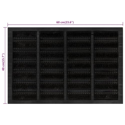 vidaXL Heim & Garten Fußmatte 40x60 cm rechteckig Kokos rutschfest