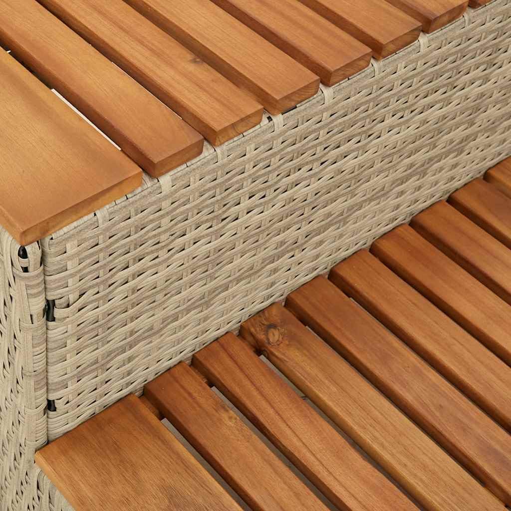 vidaXL Heim & Garten Whirlpooltreppe Beige 50 cm 2-stufig