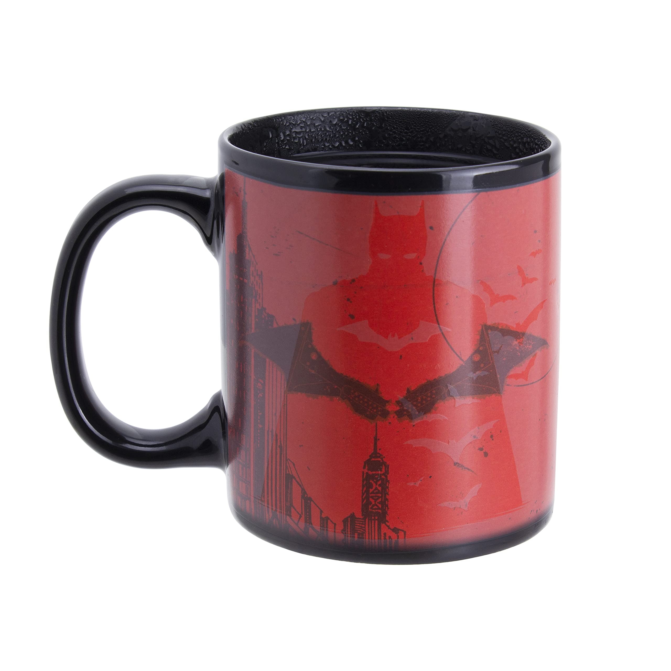 Paladone The Batman Farbwechsel Tasse 300 ml schwarz-rot Keramik