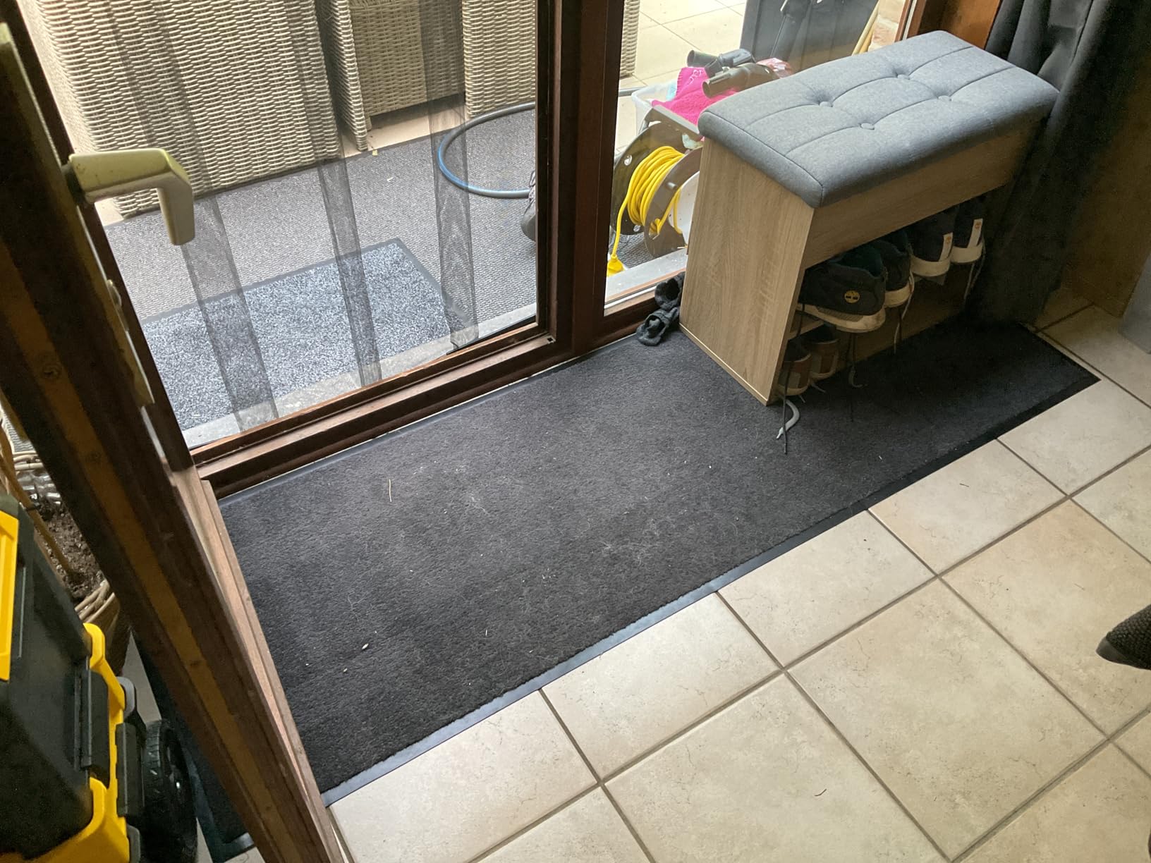 vidaXL Heim & Garten Fußmatte Schwarz 40x60 cm Polypropylen