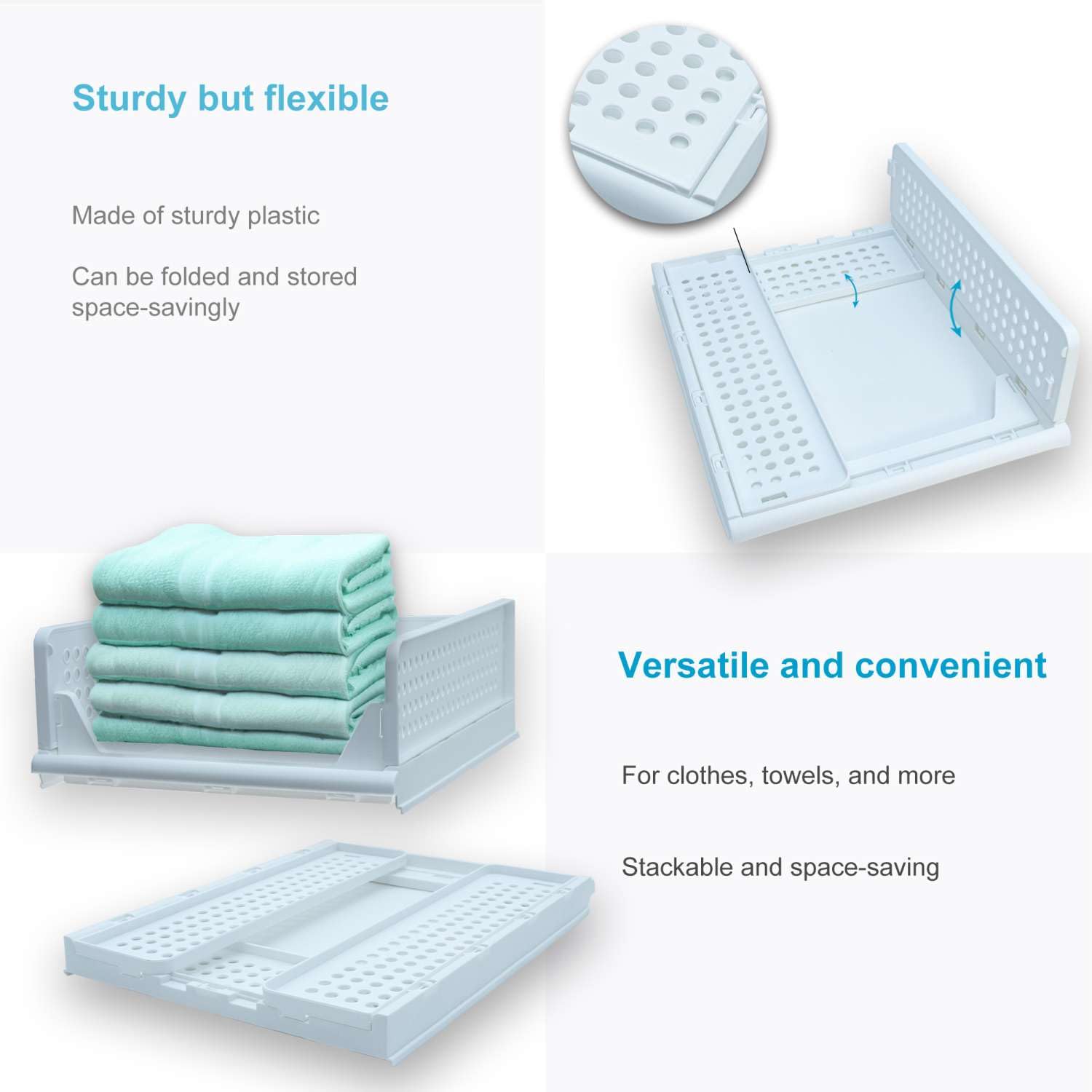Intirilife Aufbewahrungsbox Organizer Weiß 43x33x14 cm