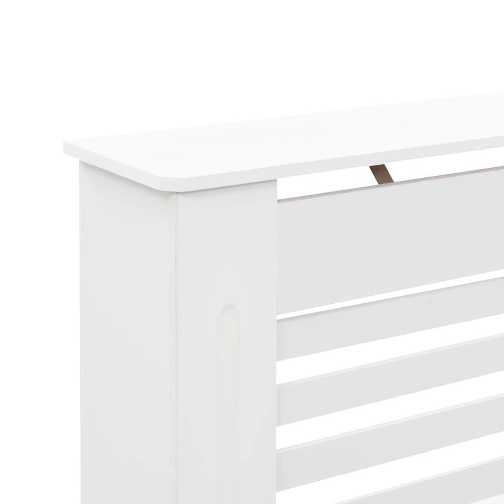 vidaXL Heimwerkerbedarf Heizkörperabdeckung 112 cm Weiß MDF