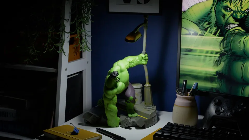 Paladone Hulk Diorama Lampe 34 cm Marvel USB
