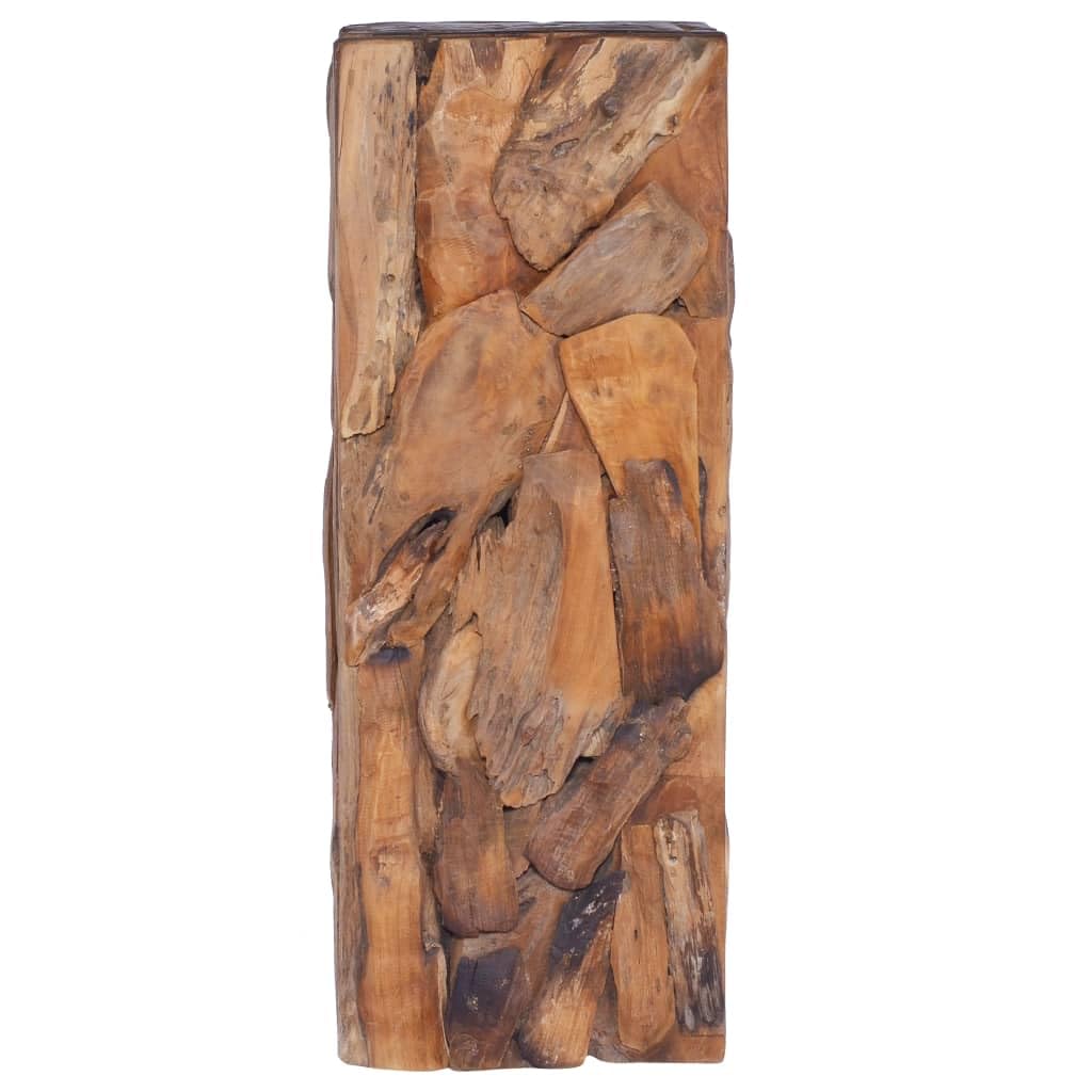 vidaXL Möbel Beistelltisch Teak Massiv 30x30x80 cm