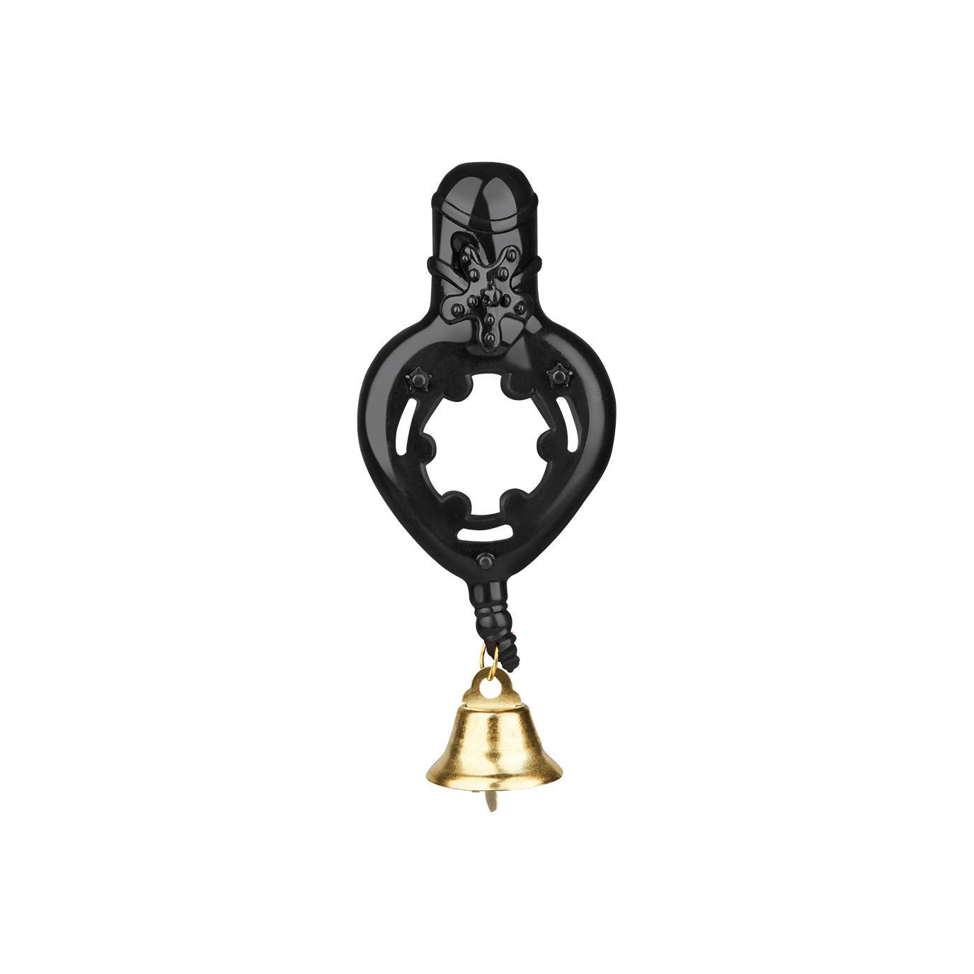 EIS Sextoys Penisring mit Glöckchen 2-5 cm schwarz genoppt