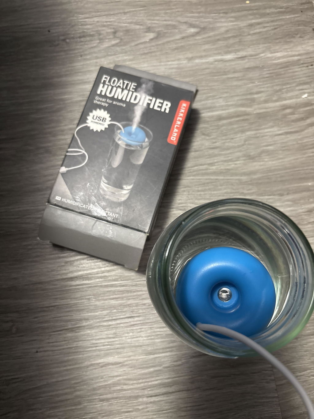 Kikkerland Floatie Luftbefeuchter USB Mini für Tasse