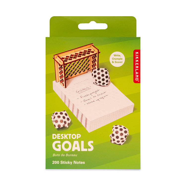 Kikkerland Home Desktop Soccer Goals Notizzettel 200 Blatt