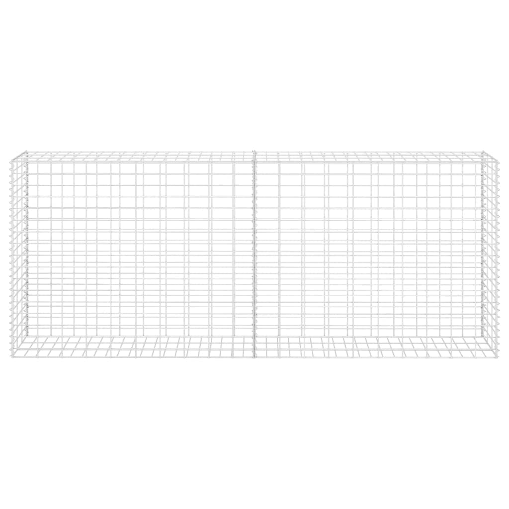 vidaXL Gabione 85x30x200 cm Gabionenkorb Verzinkter Stahl